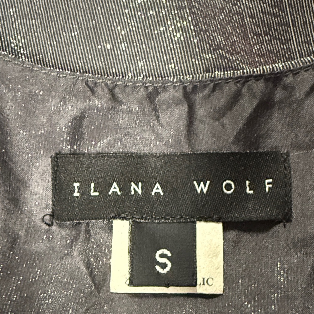 Ilana Kohn Silk cropped Metallic Scoop Tank - Picture 4 of 7